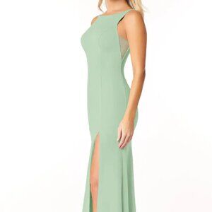 Azazie Dusty Sage Chiffon Dress
